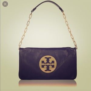 Tory Burch “Reva” black leather bag